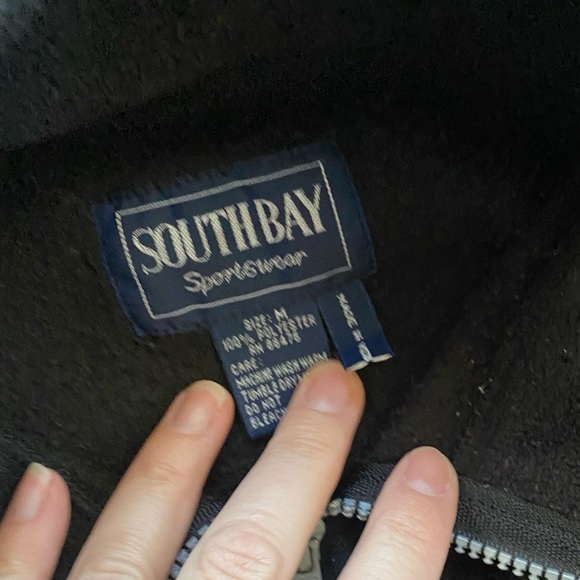 San Jose Calif black fleece vest size M - Picture 4 of 7